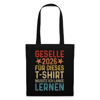 Journeyman 2026 T-Shirt Saying Long Learning Gift - Tote Bag - black - Front