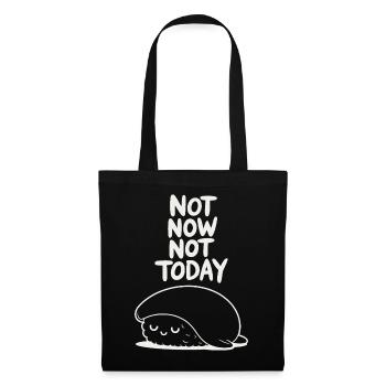 Not Now Not Today Sloth - Tote Bag - black - Front