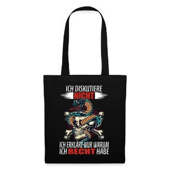 I don't argue - I just explain... - Tote Bag - black - Front