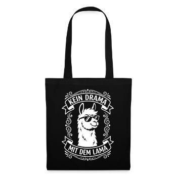 No drama with the llama - Tote Bag - black - Front