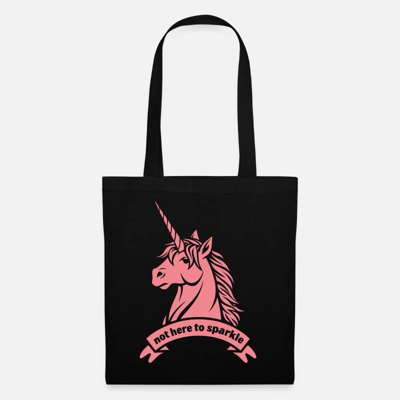 Not Here To Shine – Unicorn-udtalelse - Mulepose - sort