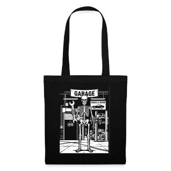Skeleton in the Garage Auto Shop - Tote Bag - black - Front