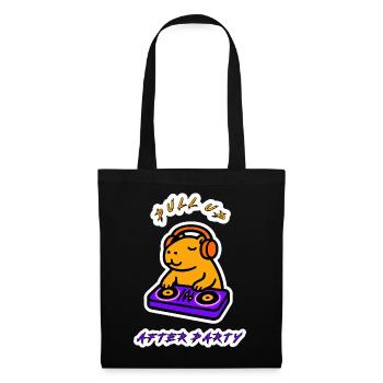 DJ Capybara - Arrêtez-vous après la fête Neon Chill - Sac en tissu - noir - Devant