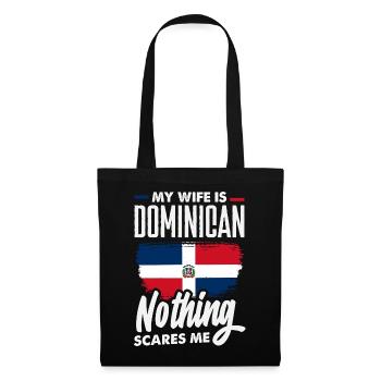 Drapeau de la République dominicaine Dom Rep Pride - Sac en tissu - noir - Devant