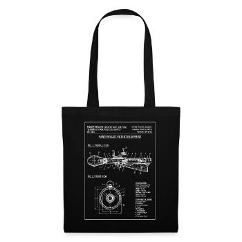 Panzerfaust Blueprint Illustration - Tote Bag - black - Front