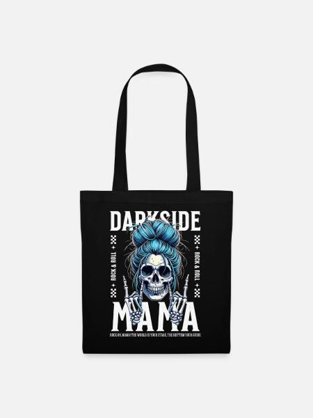 Darkside Mama Skull - Stoffbeutel - Schwarz