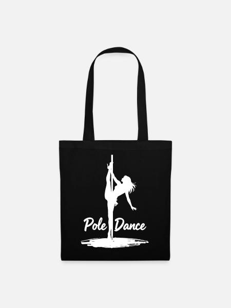 Pole Dance Silhouette – Ästhetische Kunst - Stoffbeutel - Schwarz