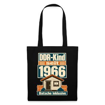 DDR Kind seit 1966, Datsche inklusive Geburtstag - Tote Bag - black - Front