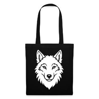 Wolf Head Elegant Wilderness Nature Art - Tote Bag - black - Front