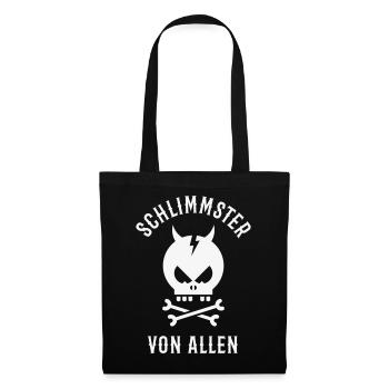 Schlimmster Von Allen (Teufel / Halloween / Böse) - Stoffbeutel - Schwarz - Vorne