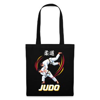 Judo Schulterwurf Kampfkunst - Stoffbeutel - Schwarz - Vorne