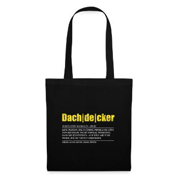 Dachdecker - Stoffbeutel - Schwarz - Vorne