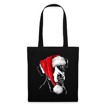 JACK RUSSELL TERRIER NOËL Bonnet Wilsigns - Sac en tissu - noir - Devant