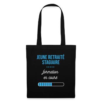 Retraite en cours humour - Sac en tissu - noir - Devant