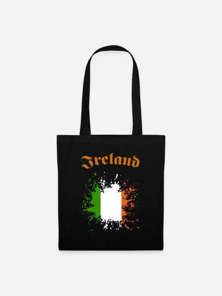 Ireland Shamrock - Stoffbeutel - Schwarz