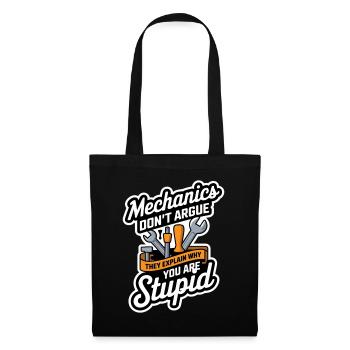 Mechanics Explain Why You Are Stupid 7 - Stoffbeutel - Schwarz - Vorne