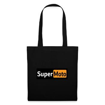 Logo Super Moto - Sac en tissu - noir - Devant