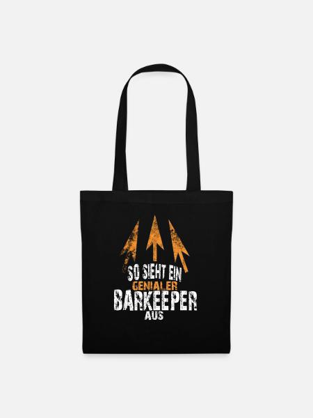 genialer BARKEEPER - Stoffbeutel - Schwarz