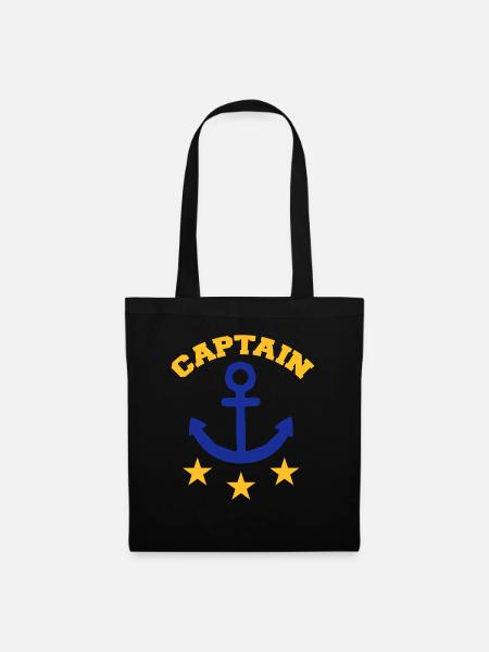 Captain - Stoffbeutel - Schwarz