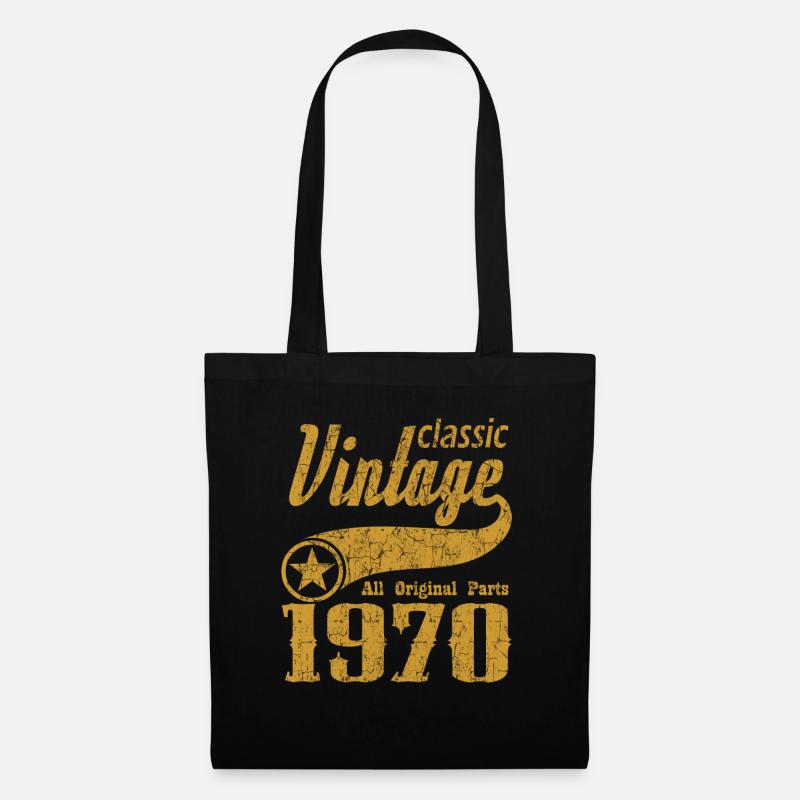 1970 - Sac en tissu - noir