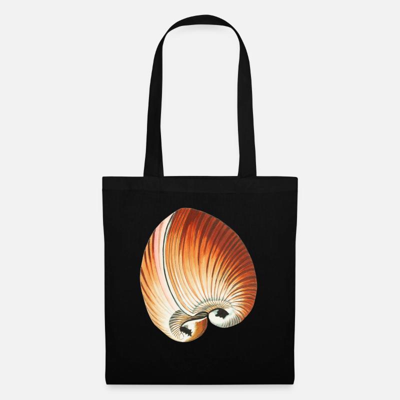 Sandy Seashells - Sac en tissu - noir