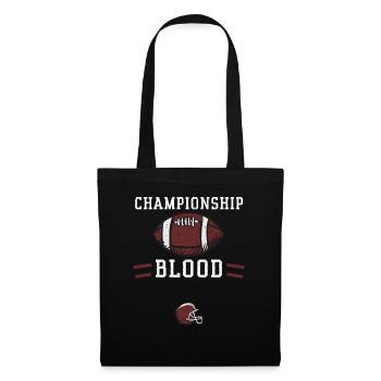 Championnat de sang - Football - Sac en tissu - noir - Devant