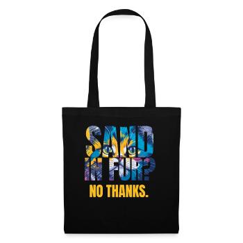Design coloré de chat Splash Art - Sac en tissu - noir - Devant