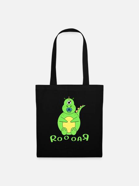 Dino Baby Name Garçon - Sac en tissu - noir
