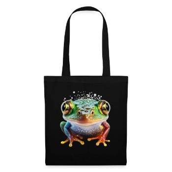 Grenouille - Sac en tissu - noir - Devant
