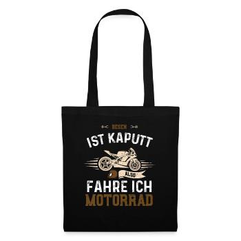 Besen ist kaputt Also fahre ich... - Stoffbeutel - Schwarz - Vorne