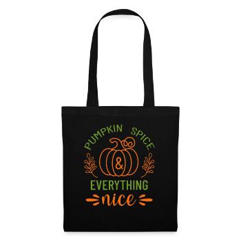 Pumpkin Spice And Everything Nice. Thanksgiving. - Tote Bag - black - Front