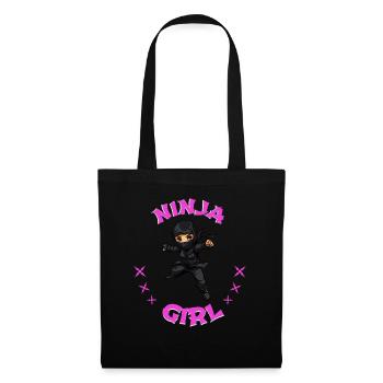 Charming Ninja Fighter I Ninja Girl I Ninja - Tote Bag - black - Front