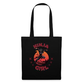 Charming Ninja Fighter I Ninja Girl I Ninja - Tote Bag - black - Front