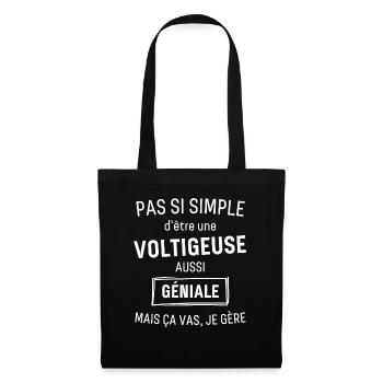 voltigeuse GÉNIALE - Sac en tissu - noir - Devant