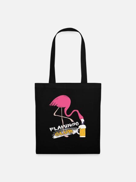 Flamingo Club - Stoffbeutel - Schwarz