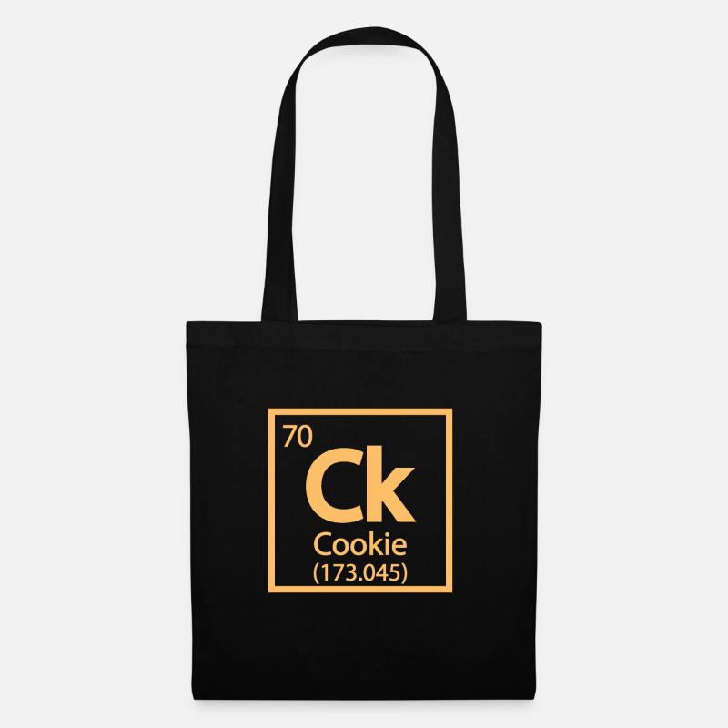 Cookie Element - Periodic Table Funny - Tote Bag - black