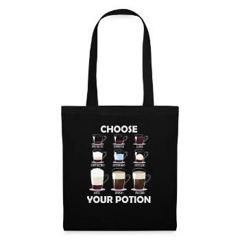 Wählen Sie Ihren Potion Coffee Lover - Stoffbeutel - Schwarz - Vorne
