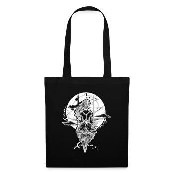 femme art bascule cadeau de tatouage - Sac en tissu - noir - Devant