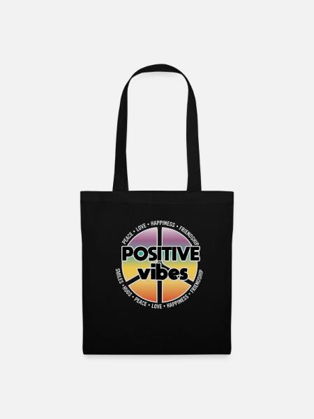 Motif de paix pour tous ceux qui soutiennent la paix - Sac en tissu - noir
