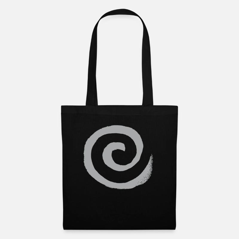 Spirale - Stoffbeutel - Schwarz