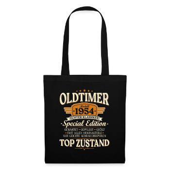 Vintage 1954 Vintage né cadeau d’anniversaire - Sac en tissu - noir - Devant