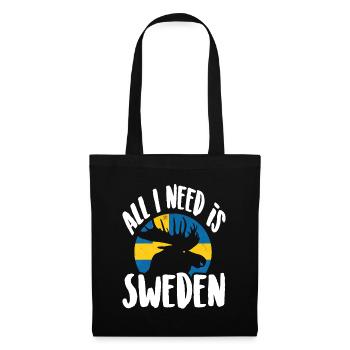 Tout ce dont j’ai besoin, c’est de la Suède - Sac en tissu - noir - Devant