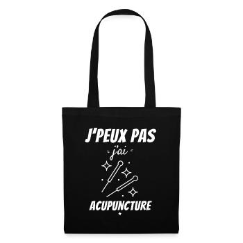 I can't I have Acupuncture - Tote Bag - black - Front
