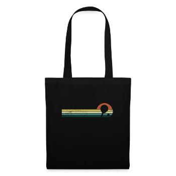 Tennis de Table Vintage Tennis de Table Batte Revers - Sac en tissu - noir - Devant