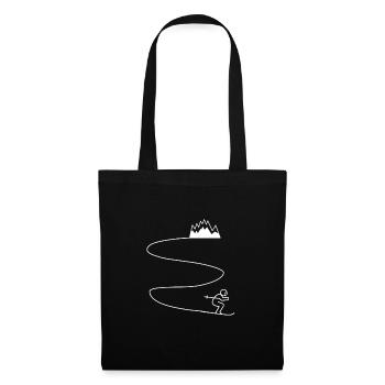 Skiers Mountains Skiing Après Ski - Tote Bag - black - Front