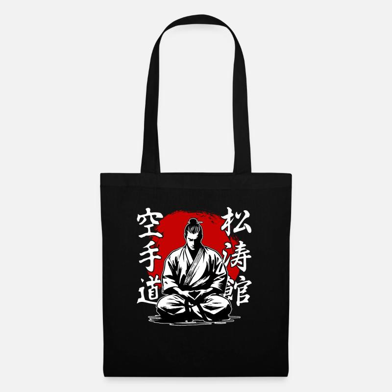Samurai Shotokan Karate Stil Kampfkunst - Stoffbeutel - Schwarz