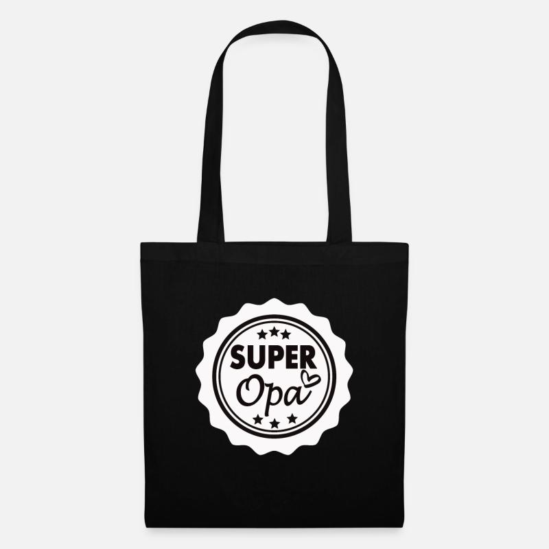 Super Opa - Stoffbeutel - Schwarz