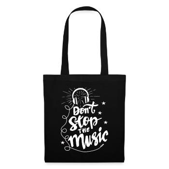 musique - Sac en tissu - noir - Devant