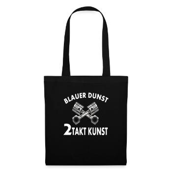 Blauer Dunst 2 Takt Kunst - Stoffbeutel - Schwarz - Vorne