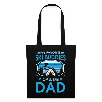 Funny Winter Sports My Favorite Ski Buddies Call - Tote Bag - black - Front
